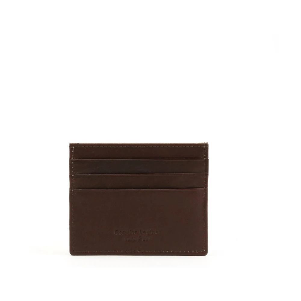 Lumberjack Men's Brown Leather Credit Card Holder Wallet