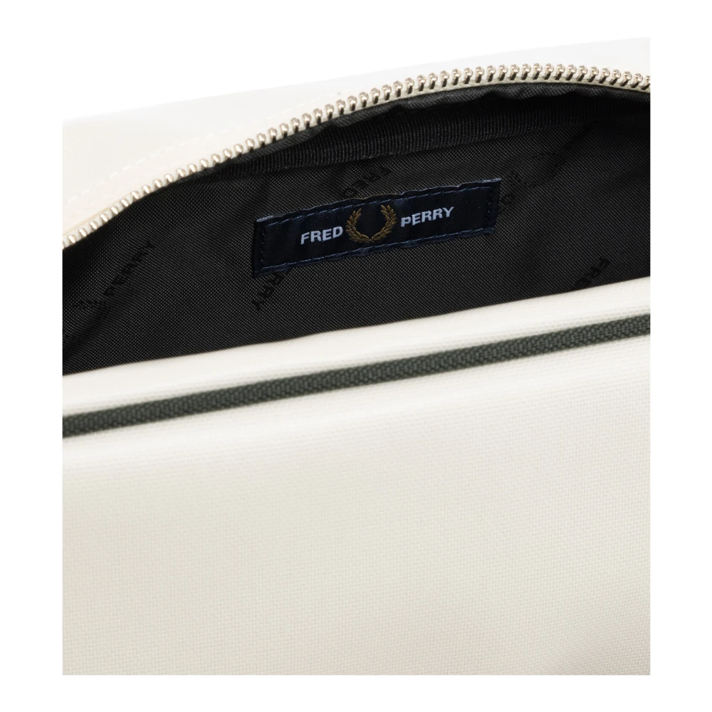 Fred Perry Geborduurde Multikleur Schoudertas White Heren
