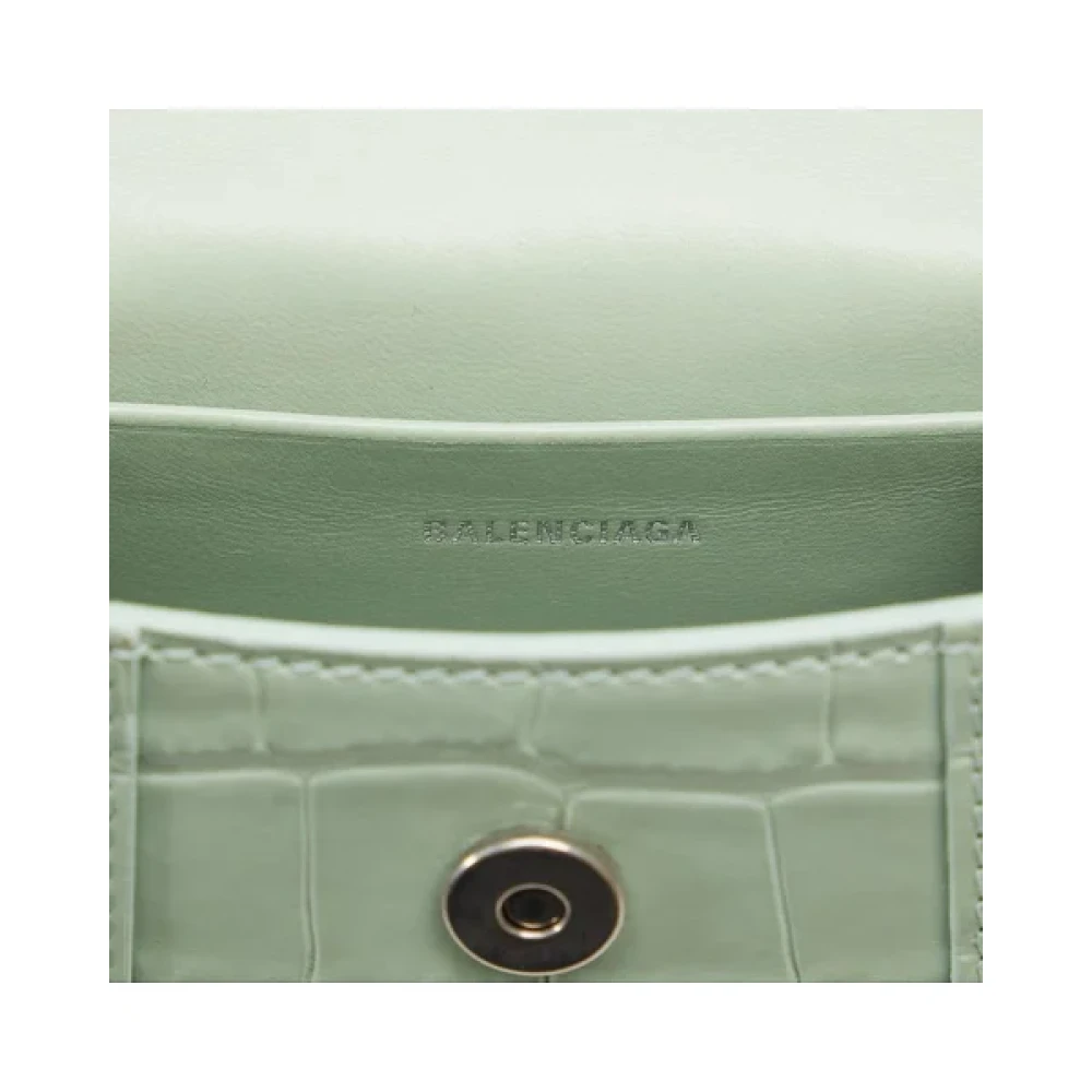 Balenciaga Vintage Pre-owned Leather handbags Green Dames
