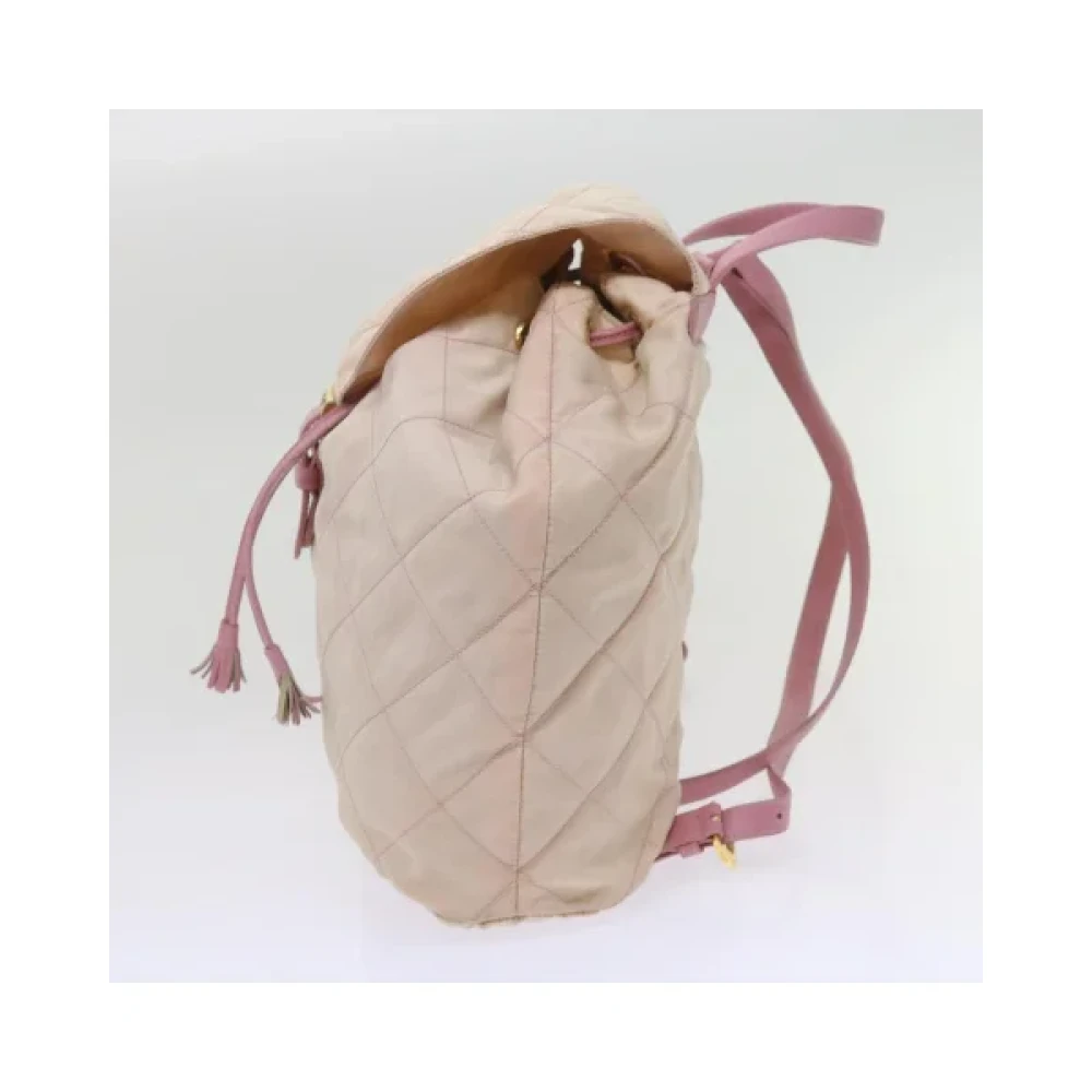 Prada Vintage Pre-owned Fabric backpacks Pink Dames