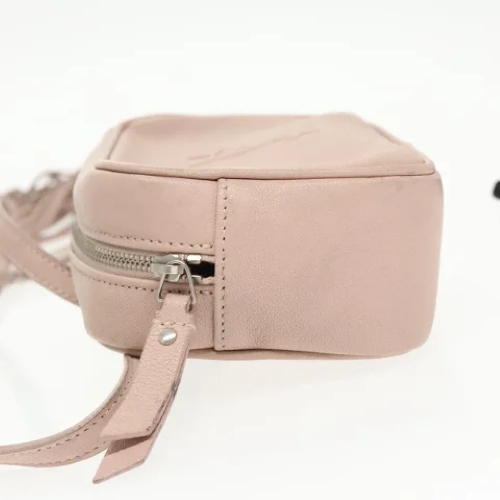 Saint Laurent Vintage Pre-owned Leather crossbody-bags Pink Dames