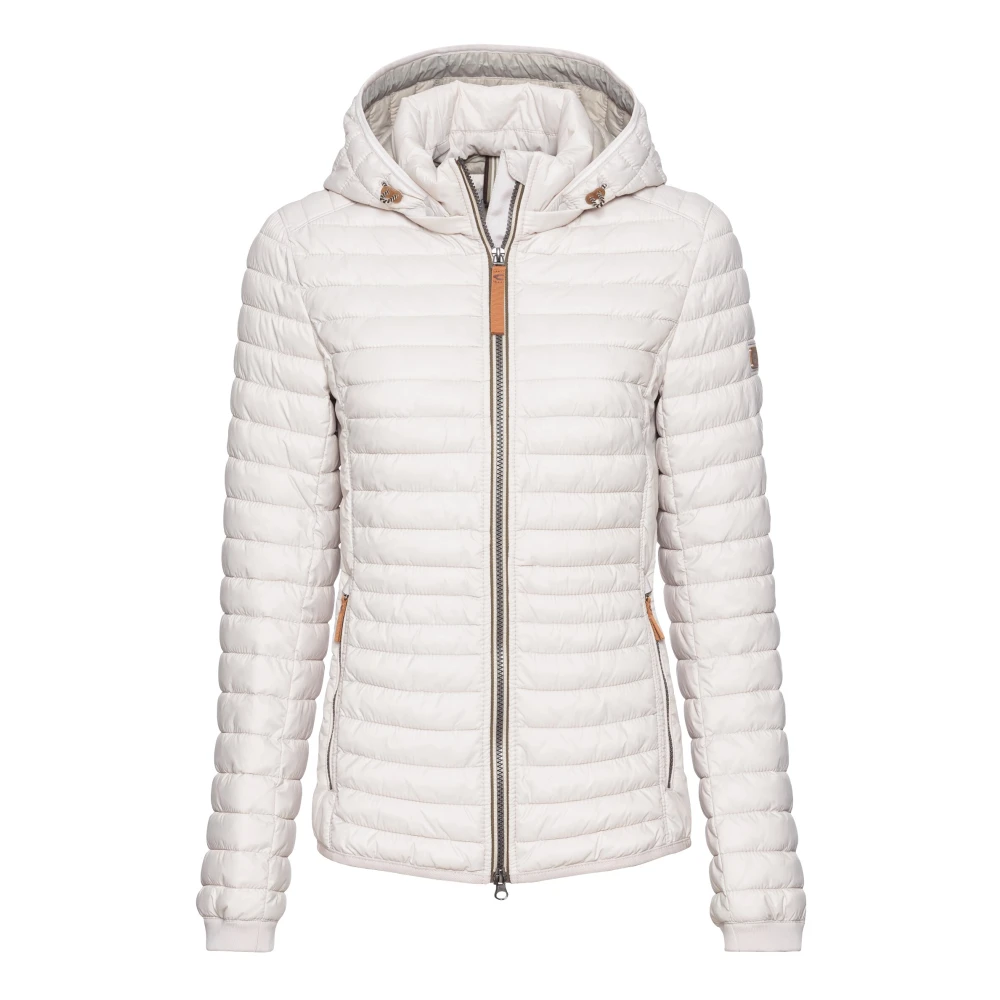 Camel active Lichte gerecyclede polyamide gewatteerde jas White Dames