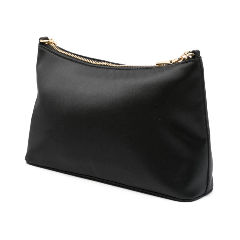 Love Moschino Zwarte Schoudertas met Kikker Motief Black Dames