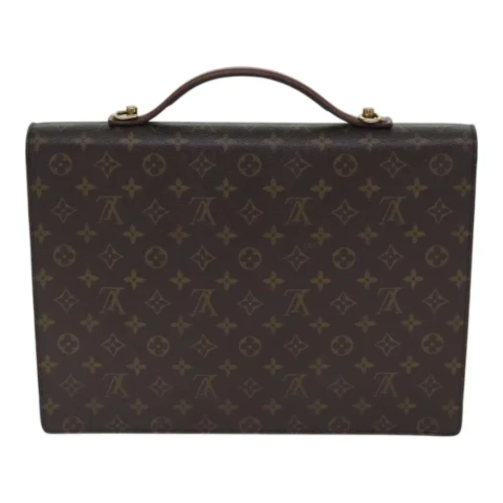 Louis Vuitton Vintage Pre-owned Canvas briefcases Brown Dames