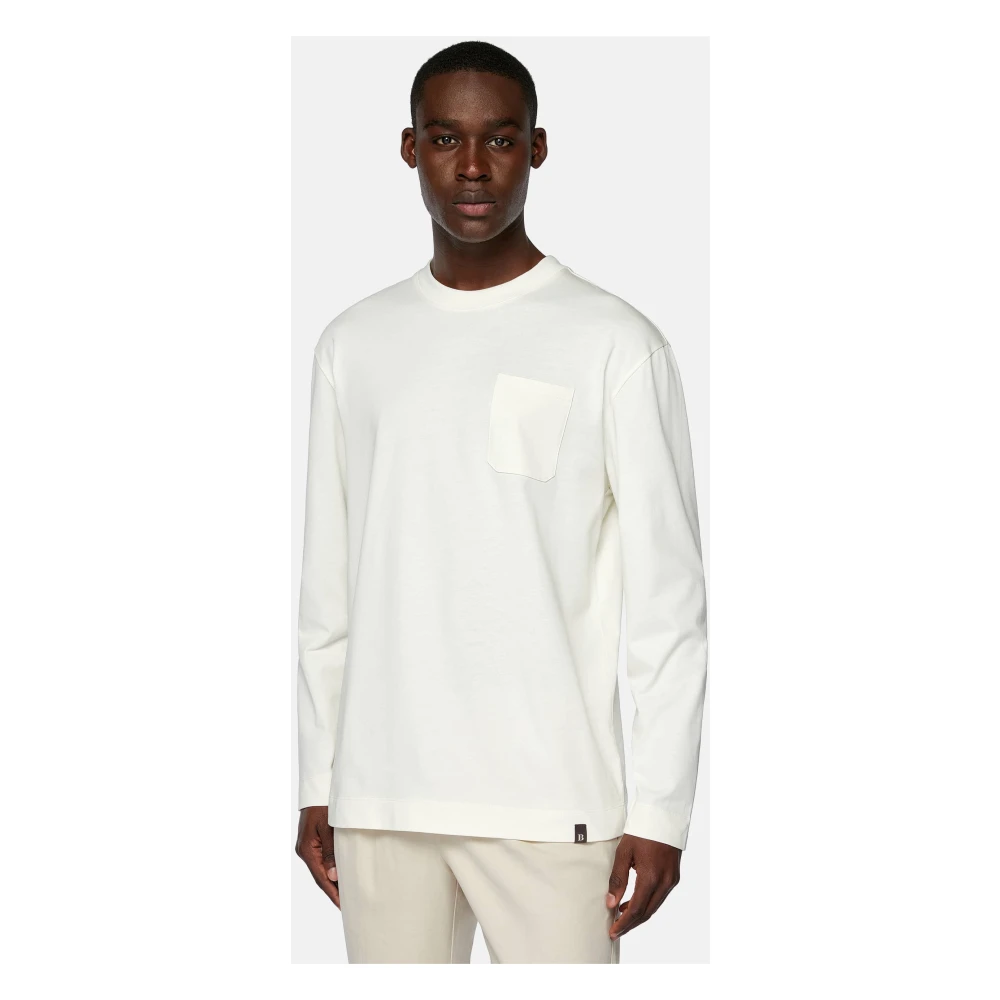Boggi Milano T-shirt van katoenmix White Heren