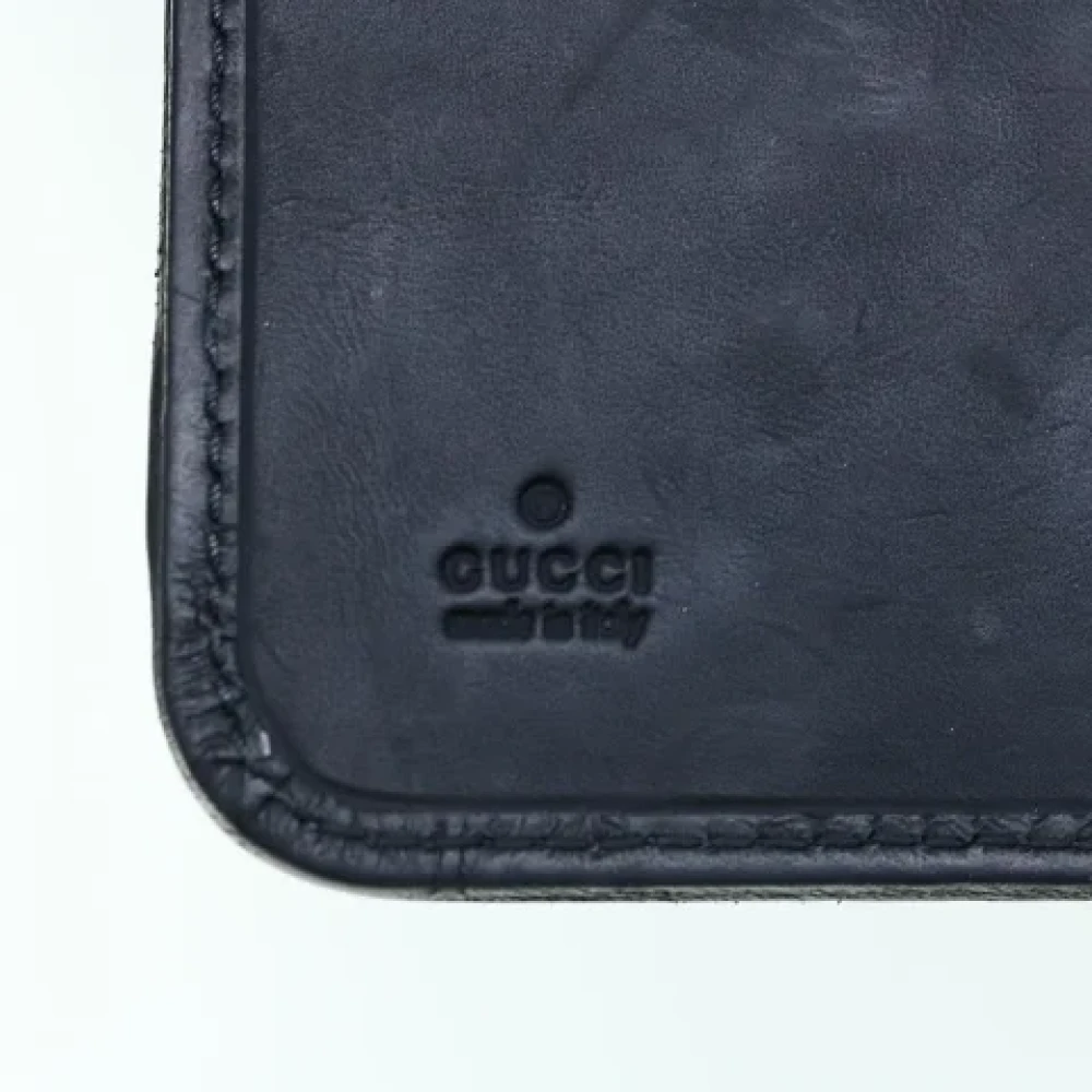 Gucci Vintage Pre-owned Canvas wallets Black Dames