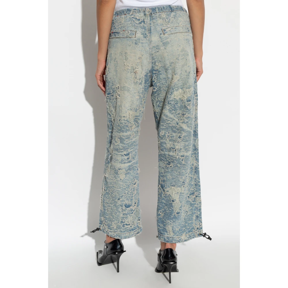 Diesel Wijde jeans Blue Unisex