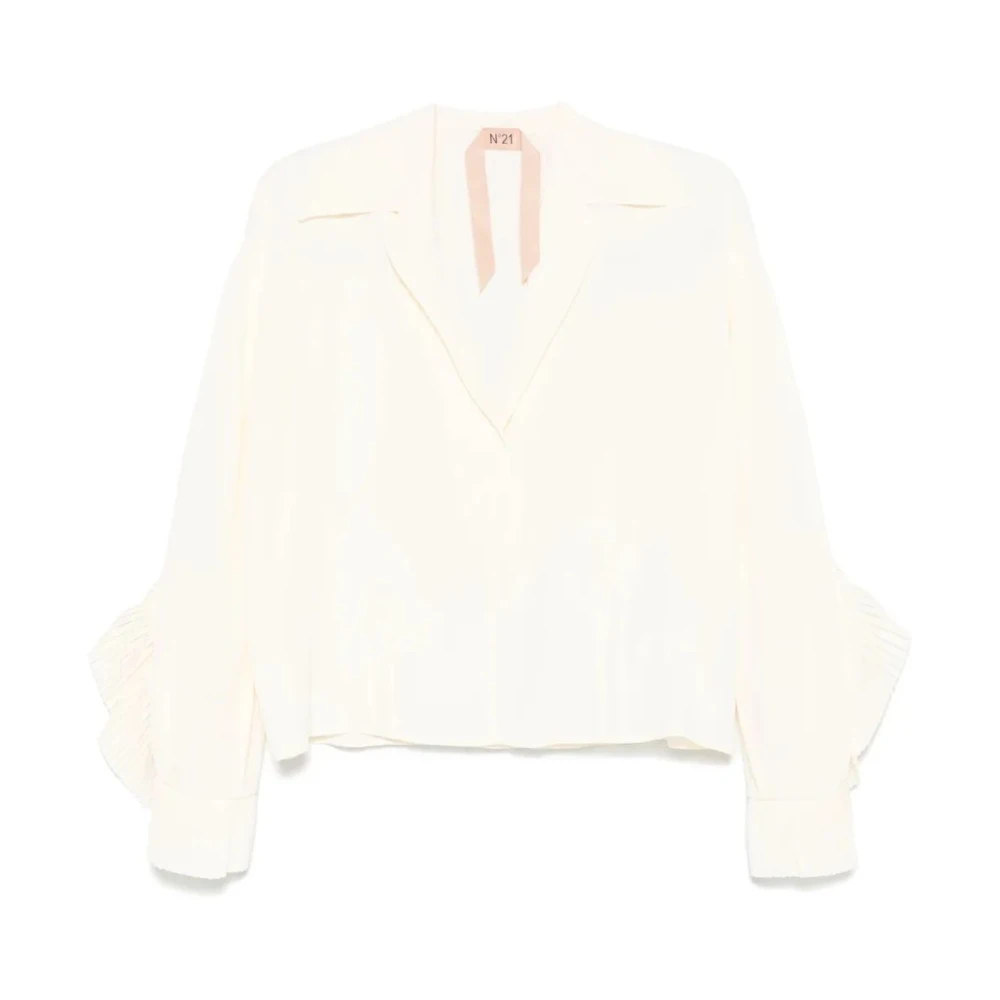 N21 Stoffen Blouse Beige Dames