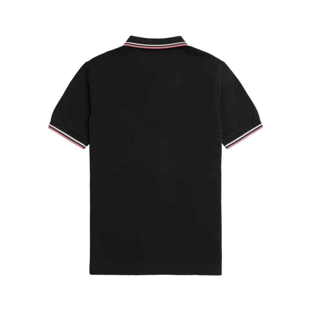 Fred Perry Zwarte Twin Tipped Polo Shirt Black Heren