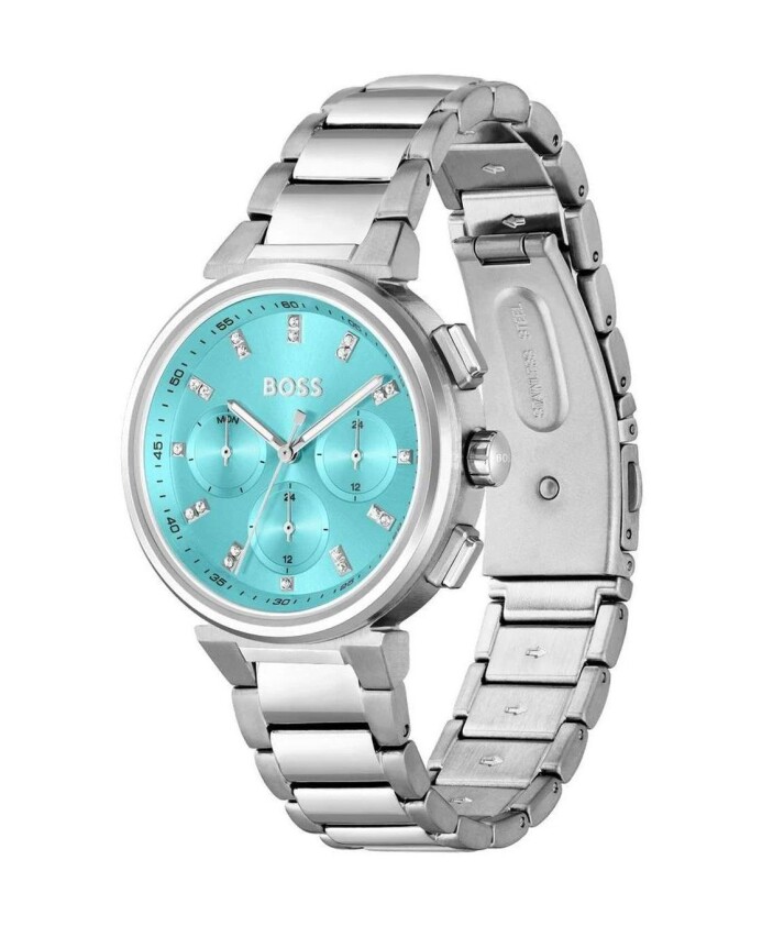 montre-analogique-en-quartz-argent-cadran-turquoise