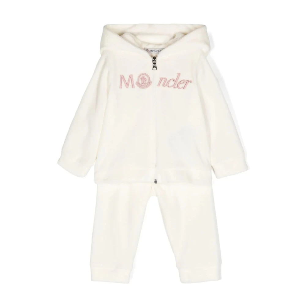 Moncler Stiligt Junior Stickat Klädesensemble White, Unisex