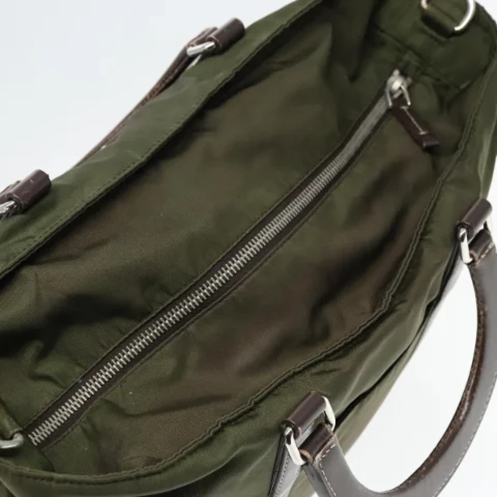 Prada Vintage Pre-owned Nylon prada-bags Brown Dames