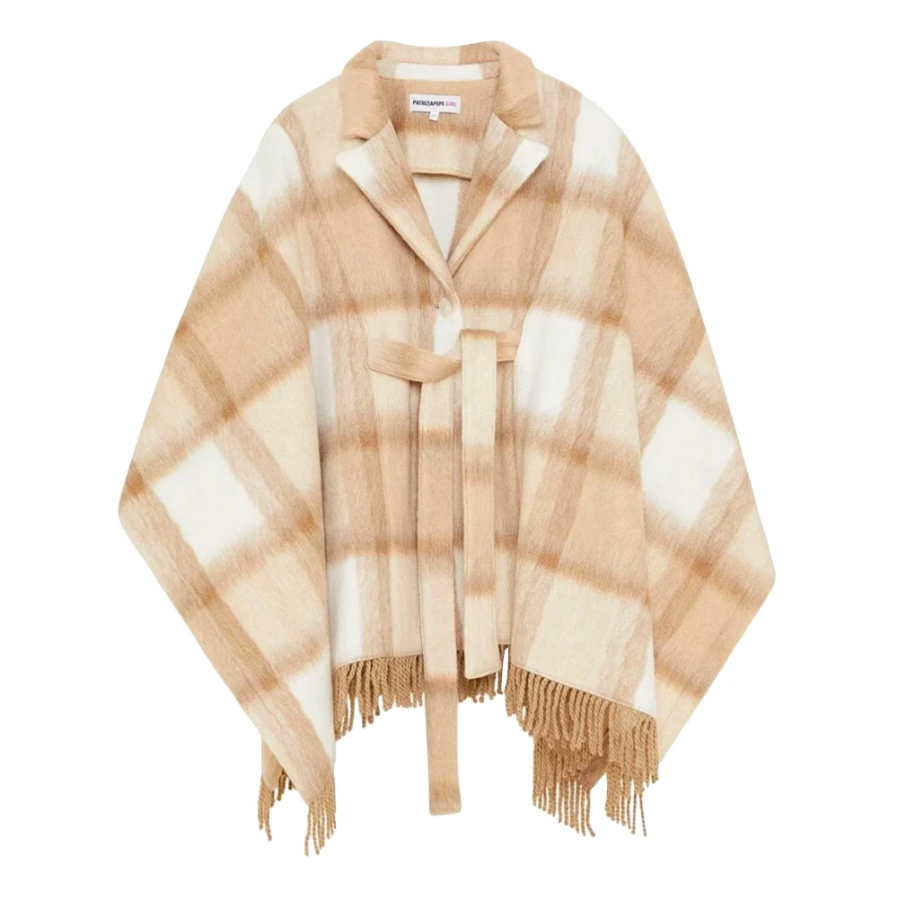 Patrizia Pepe Girls Beige Light Jackets, 16 Y, Poncho