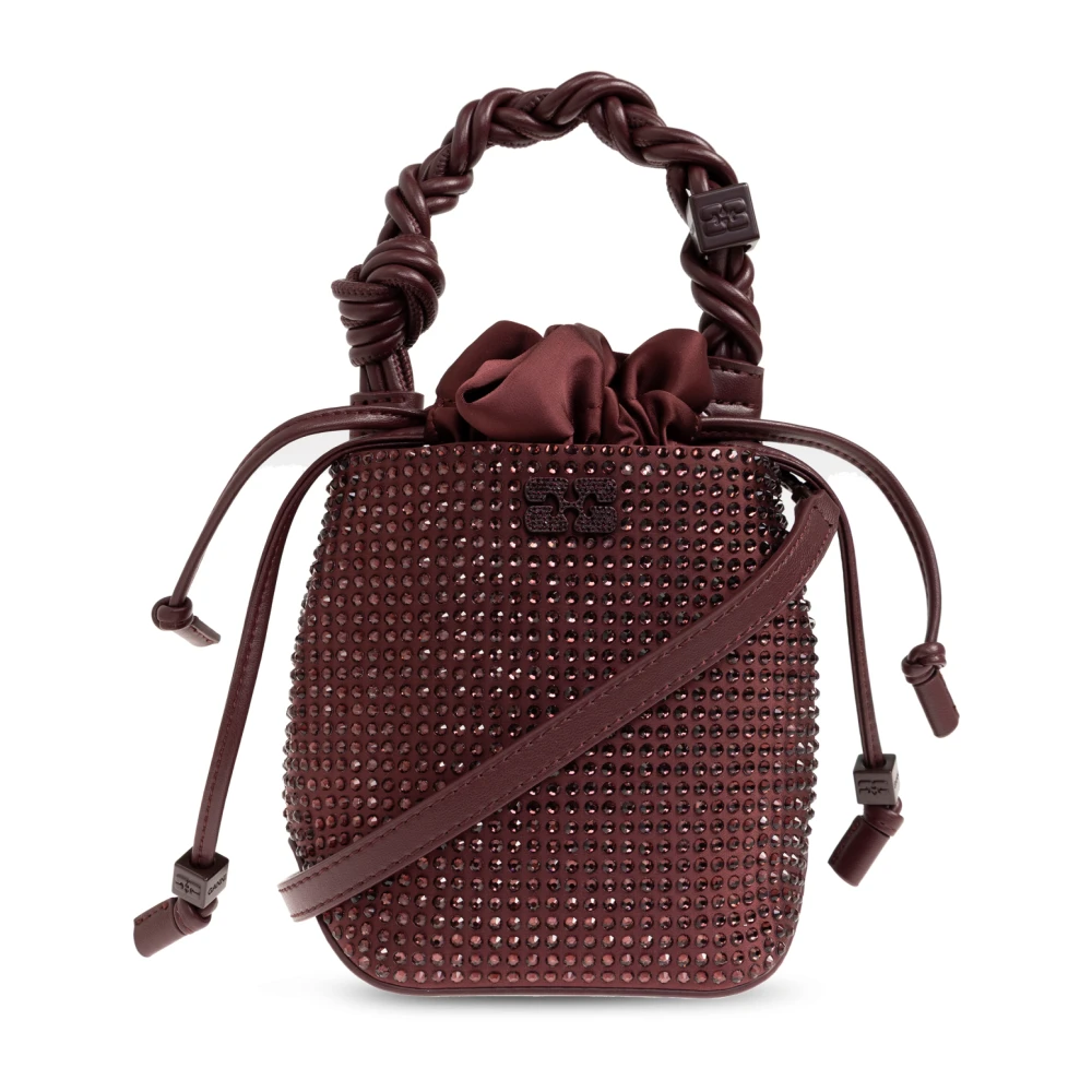Ganni Women's Red Bucket Bags, One Size, Mini Bou Bag