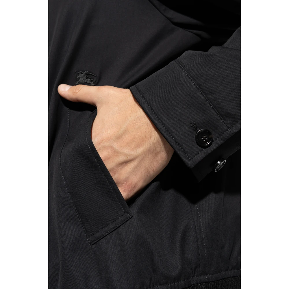 Burberry Katoenen jas Black Heren