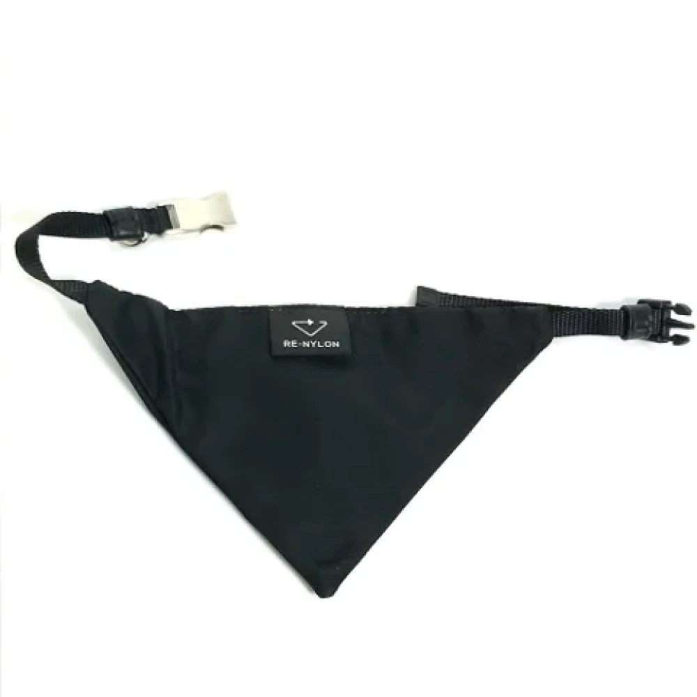 Prada Vintage Pre-owned Fabric scarves Black Dames