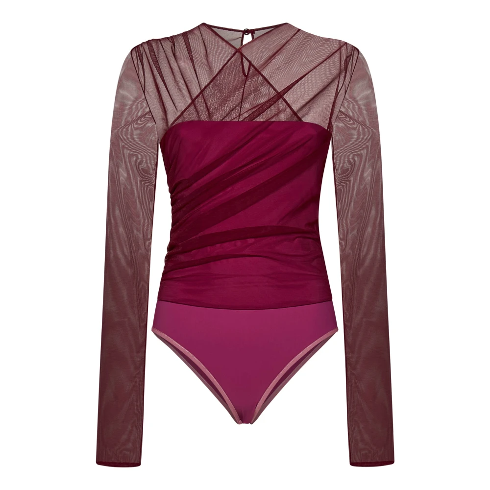 Nensi Dojaka Paarse Topkleding voor Stijlvolle Vrouwen Red Dames