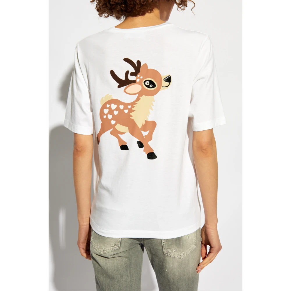 Dsquared2 Bedrukt T-shirt White Dames