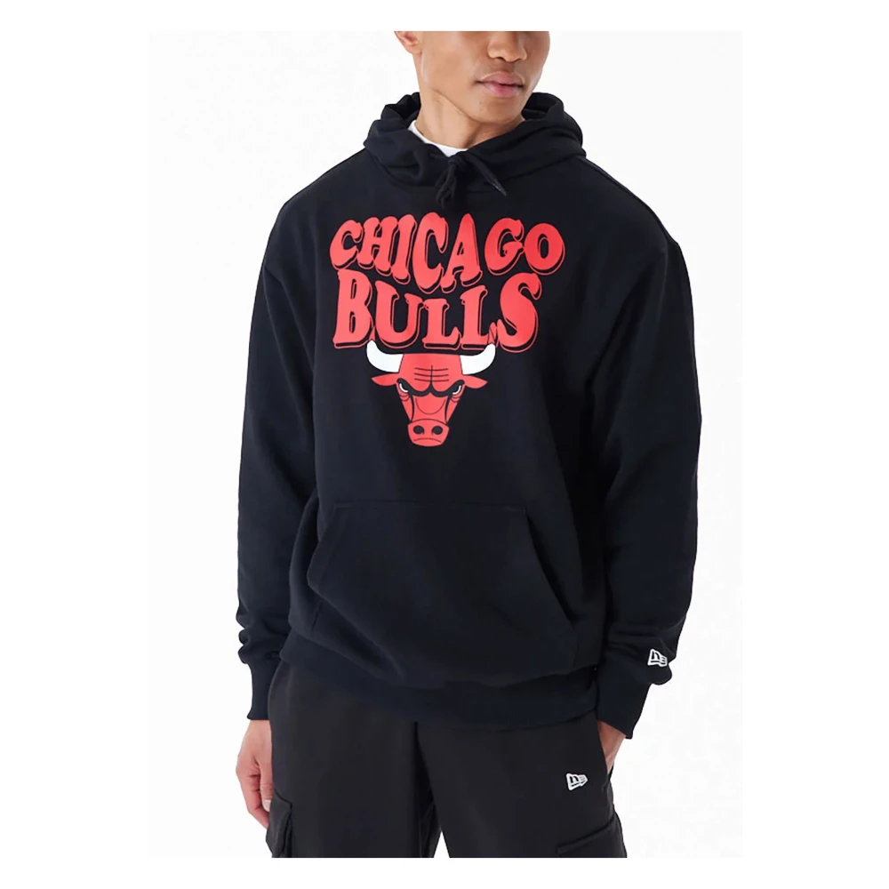 New era Chicago Bulls Hoodie Black Heren