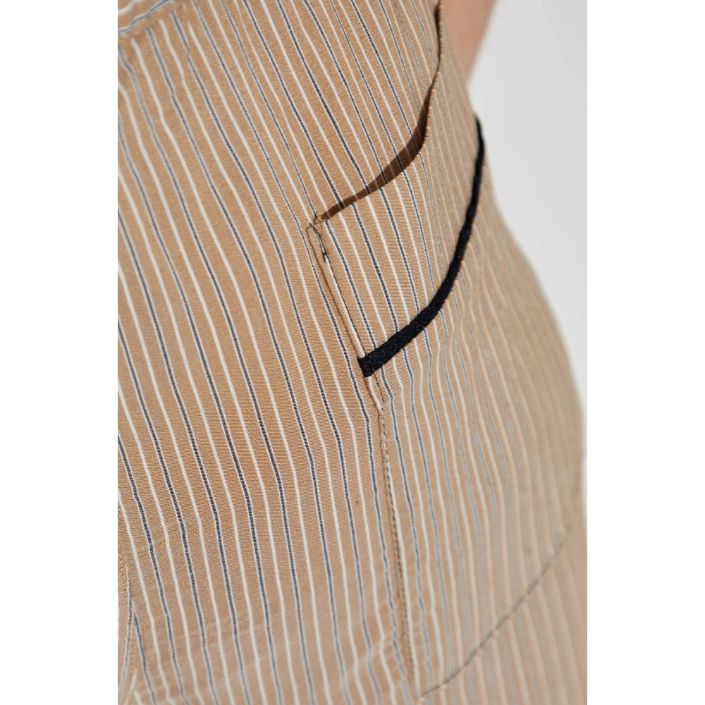 Victoria Beckham Gestreepte broek Beige Dames