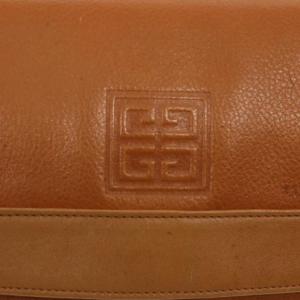 Givenchy Pre-owned Leather shoulder-bags Brown Dames