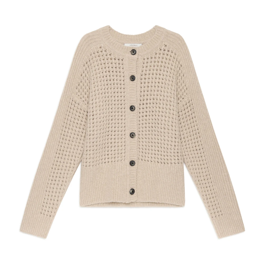 Maliparmi Women's Beige Merino Cardigan