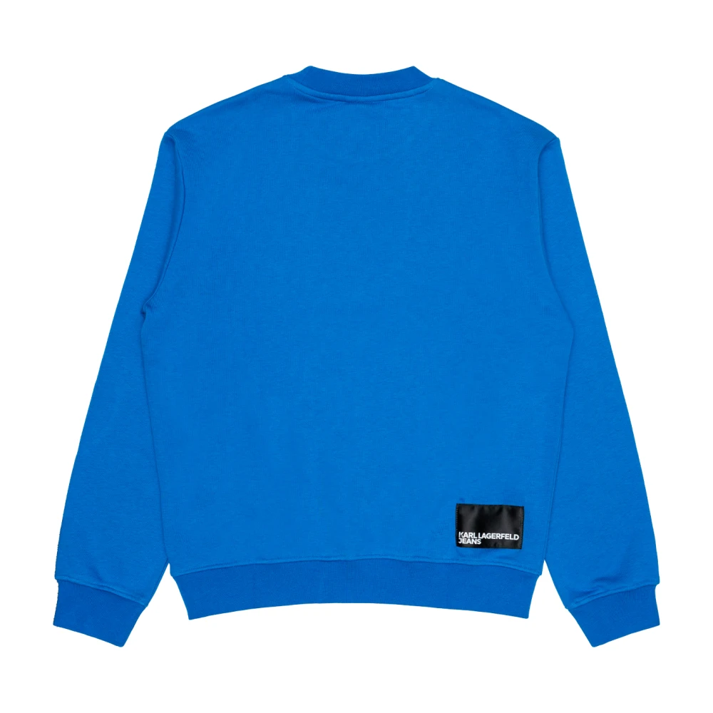 Karl Lagerfeld Katoenen gebreide kleding en sweatshirts Blue Heren