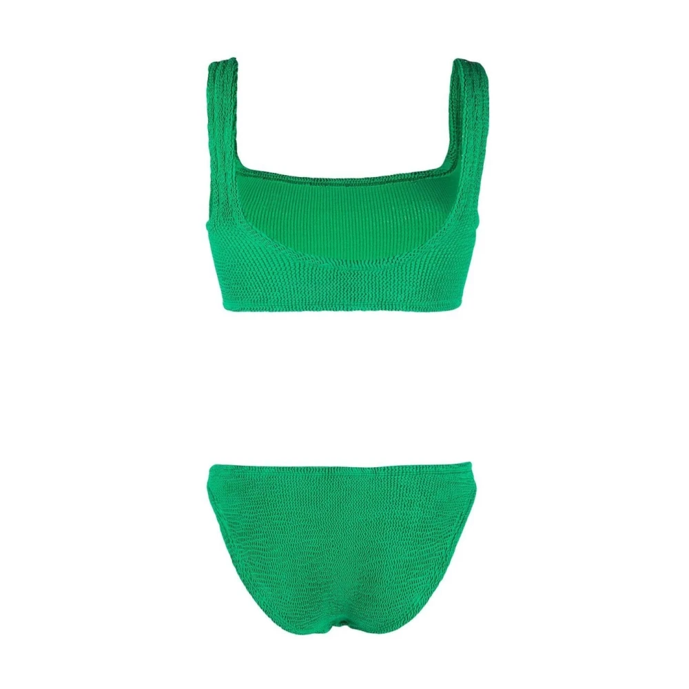 Hunza G Groene High-Waisted Bikini Set Green Dames