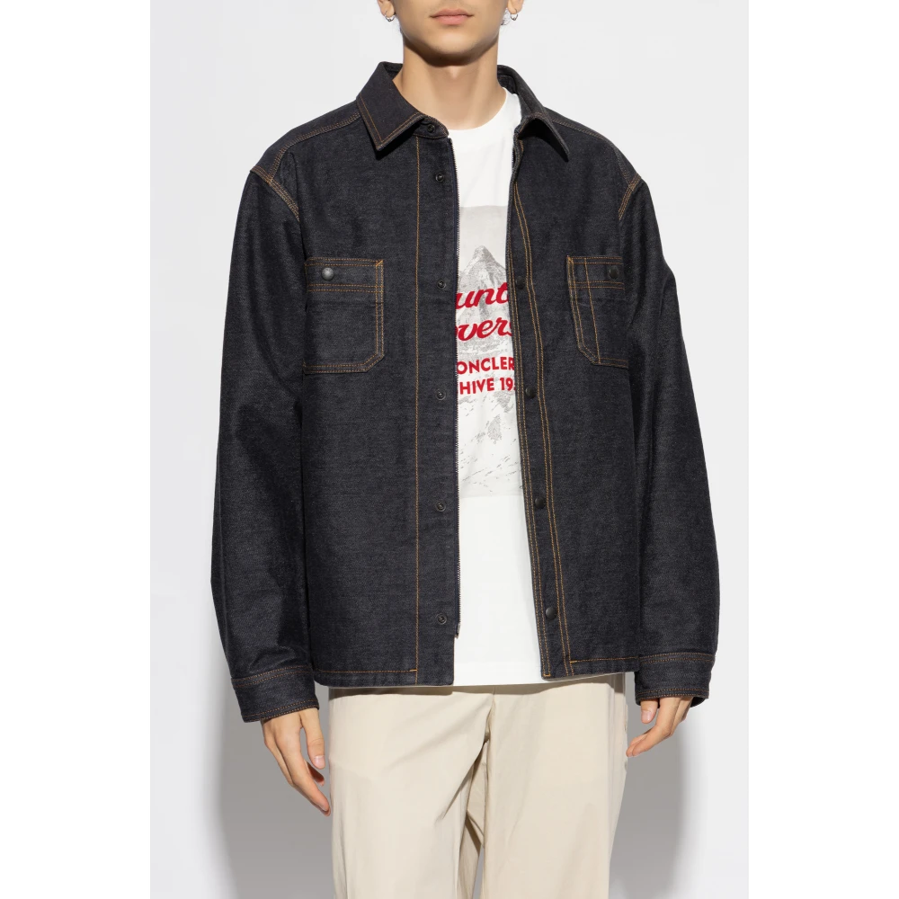 Moncler Denim jas Blue Heren
