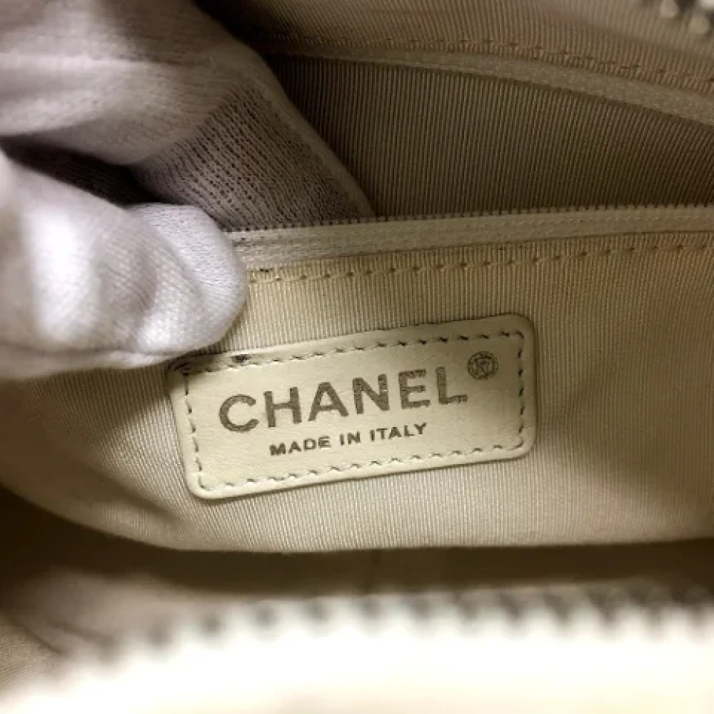 Chanel Vintage Pre-owned Leather chanel-bags White Dames