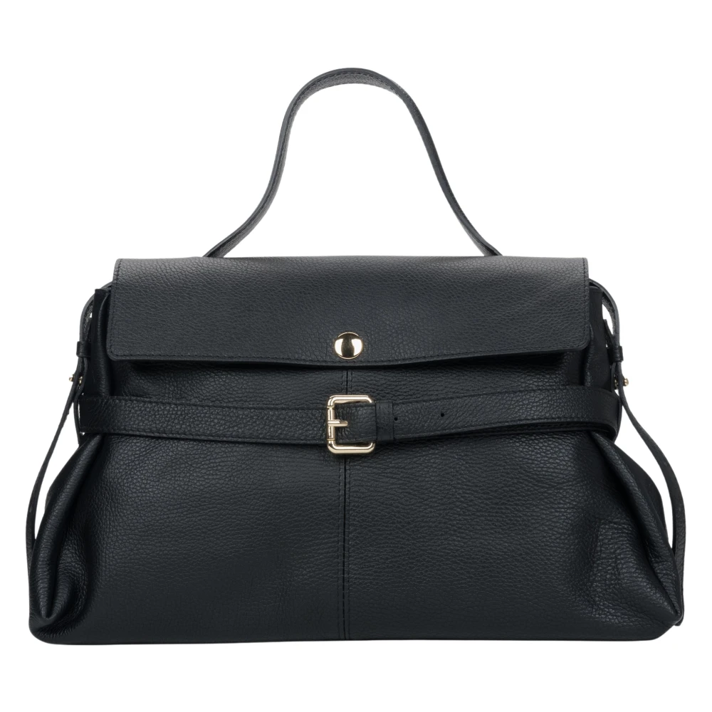 Estro Women's Black Handbags, One Size, Leather Tote Bag