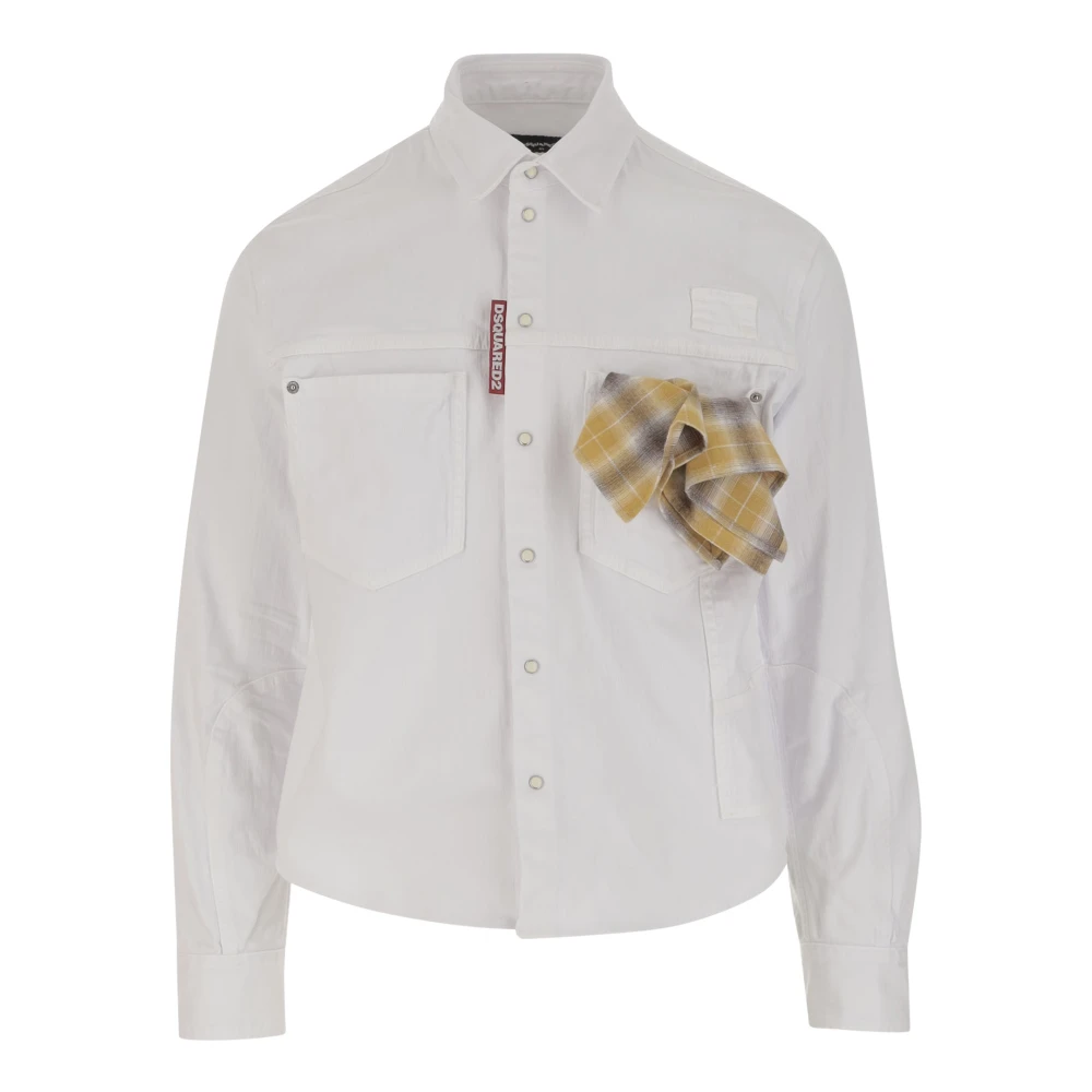 Dsquared2 Stijlvolle Modieuze Kledingcollectie White Heren