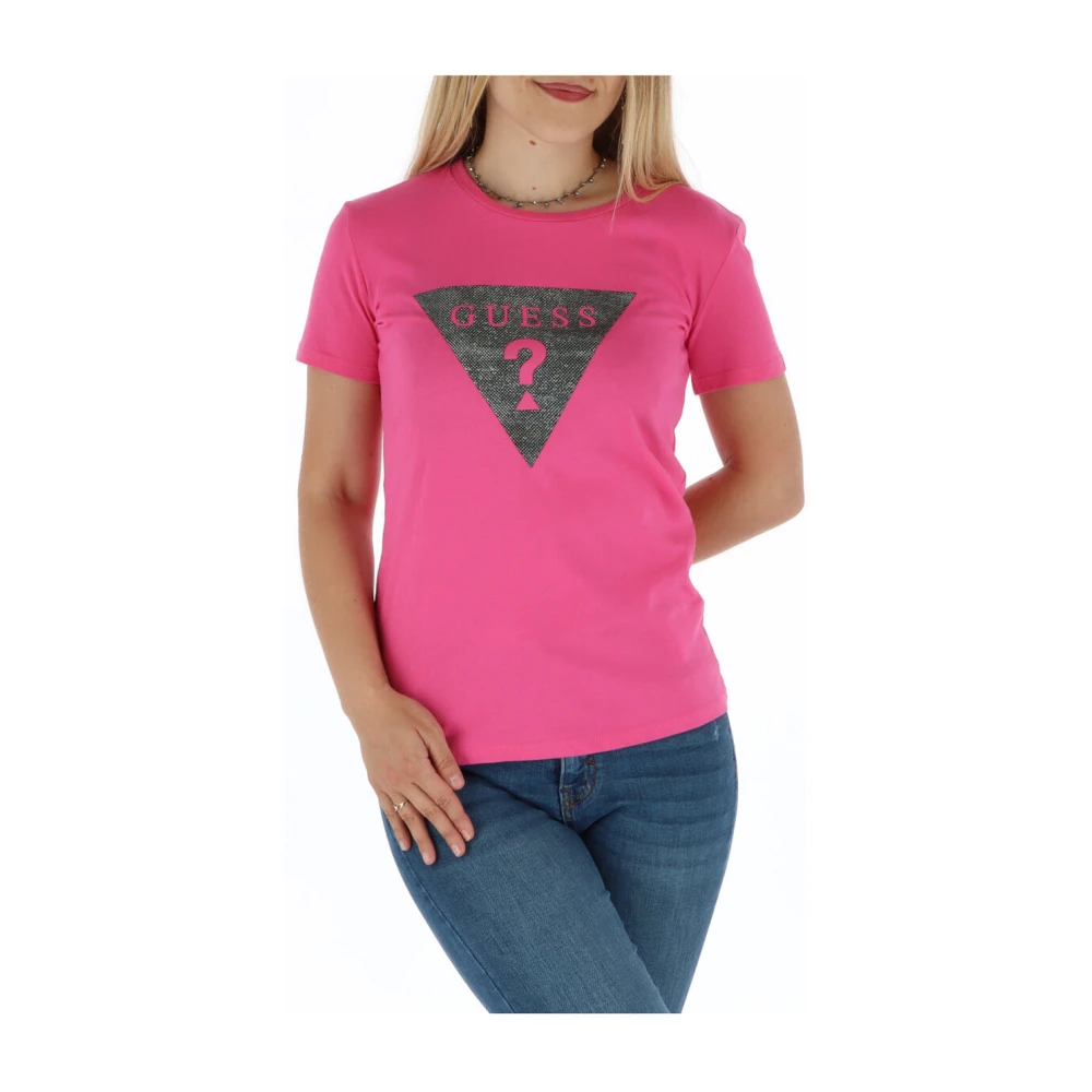 Guess - Tops > T-Shirts - Pink - Guess - Modalova