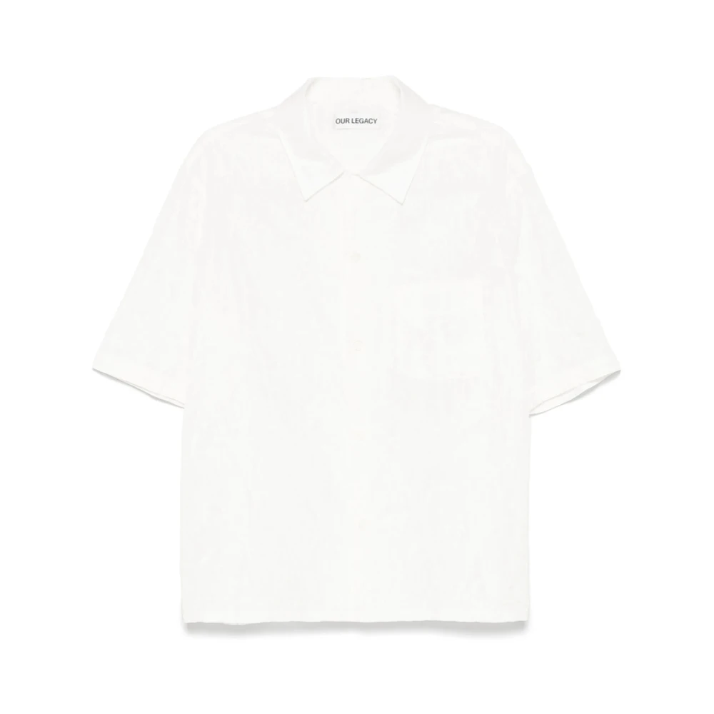 Our Legacy Witte Camp Kraag Shirt White Heren