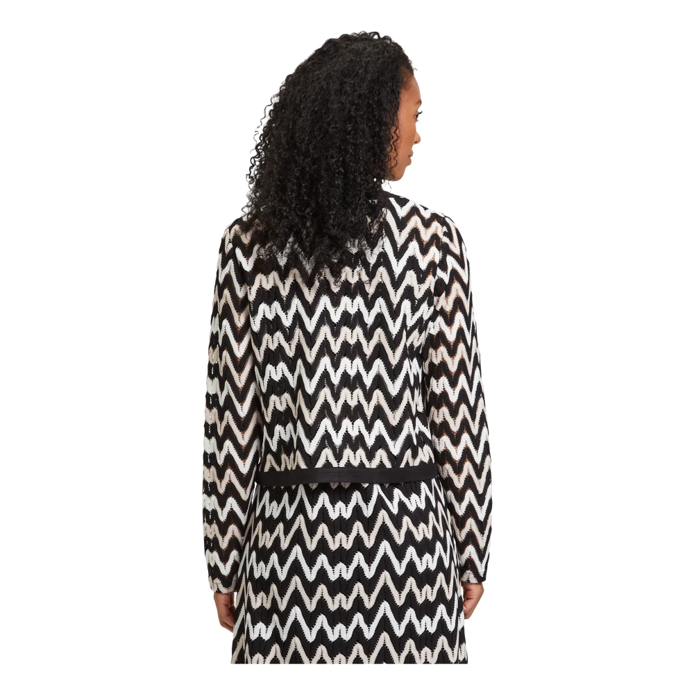Betty & Co Klassieke Blazerjas met Kraag Black Dames