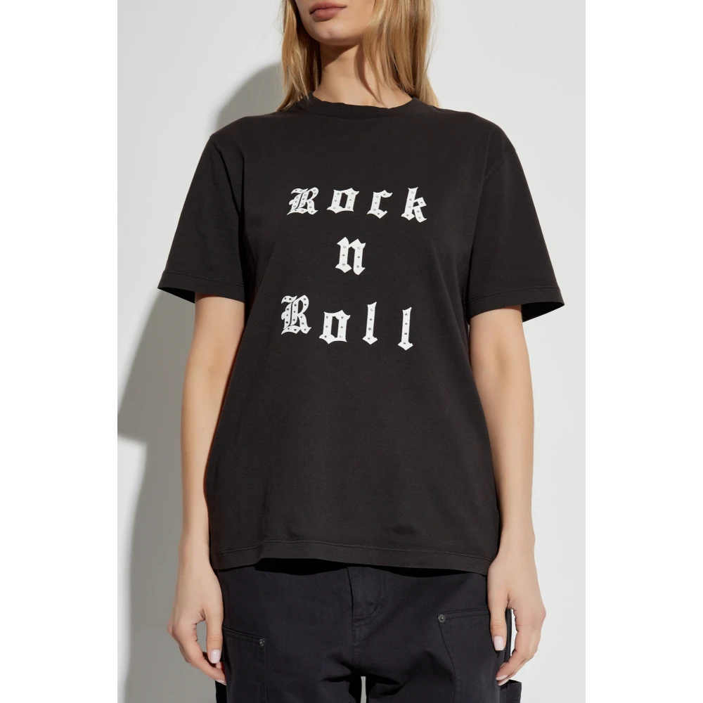 Zadig & Voltaire T-shirt met Edwin-print Black Dames