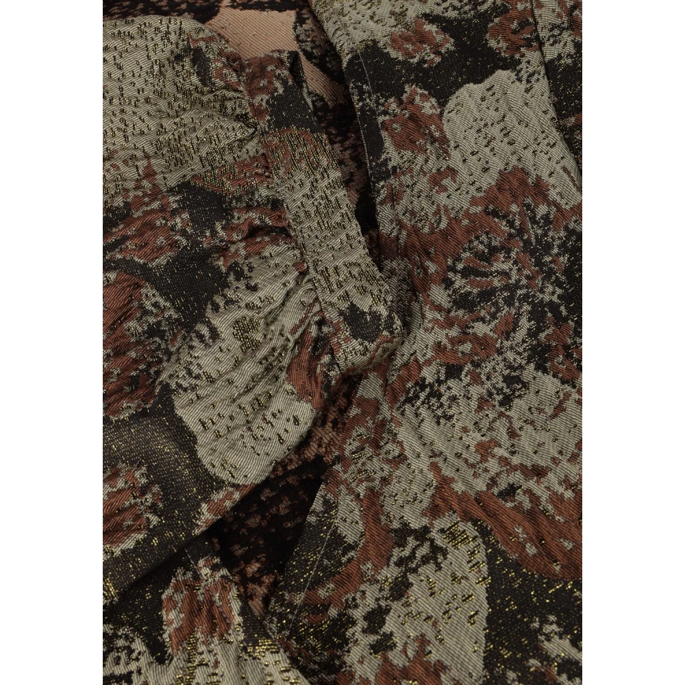 Notre-v Gouden Mini Jurk Nv-Alay Multicolor Dames