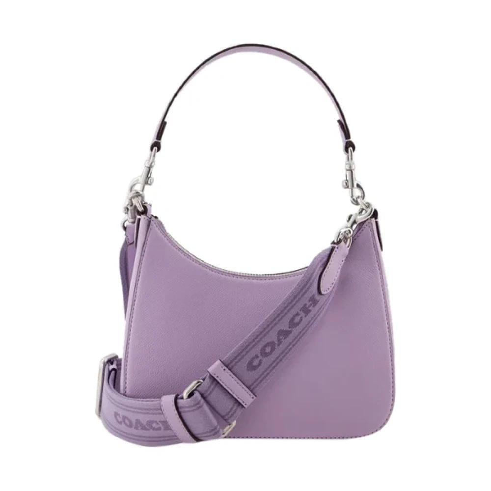 Coach Pre-owned Leather crossbody-bags Purple Dames