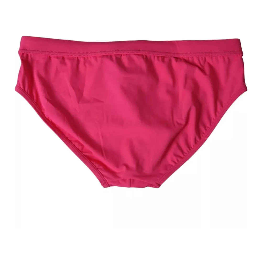 Dolce & Gabbana Roze Logo Zwembroek met Koordsluiting Pink Heren