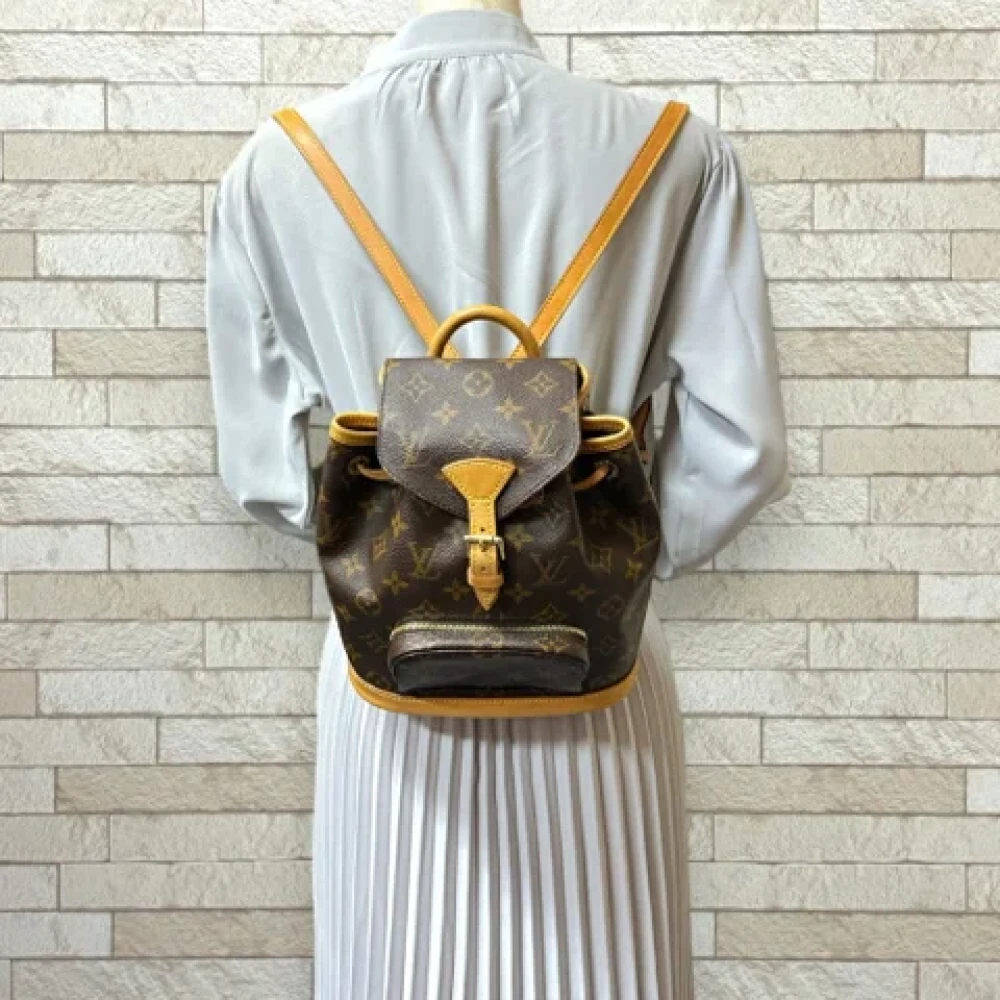 Louis Vuitton Vintage Pre-owned Canvas backpacks Brown Dames