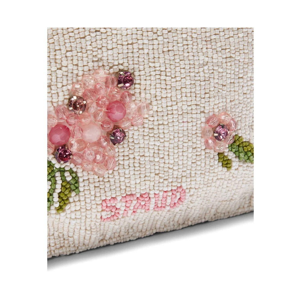 Staud Witte Bloemen Kristal Schoudertas Multicolor Dames