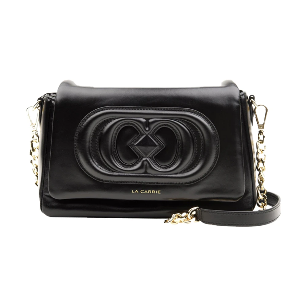La Carrie Women's Black Leather Shoulder Bag