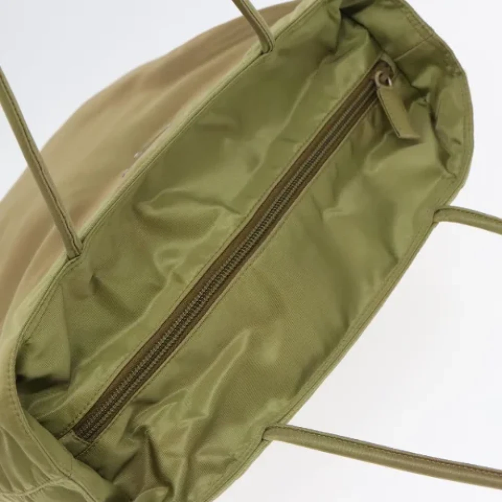 Prada Vintage Pre-owned Nylon prada-bags Green Dames
