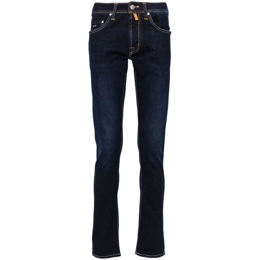 Tramarossa Indigo Blauwe Denim Jeans Slim Fit Blue Heren