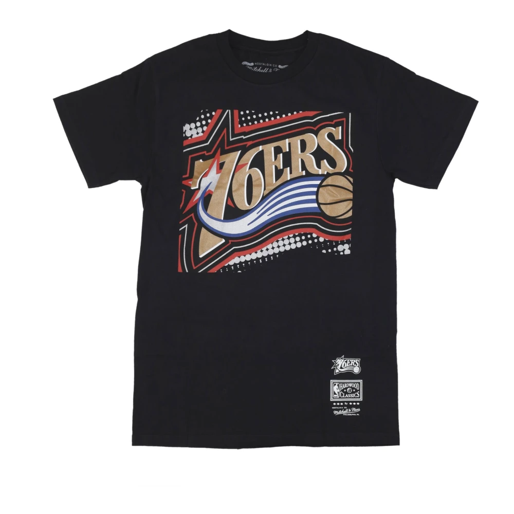 Mitchell & Ness NBA Big Face Tee Zwart Black Heren