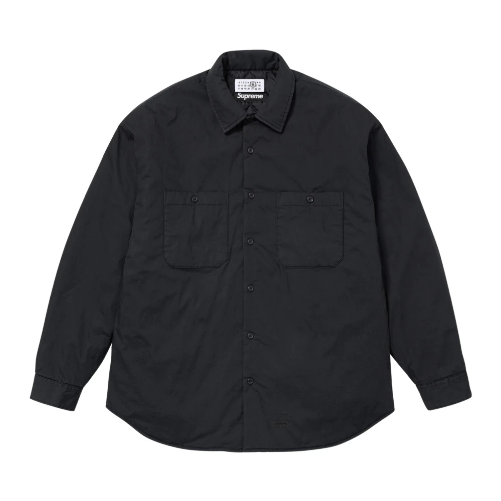 Supreme Beperkte oplage Gewatteerd shirt zwart Black Heren