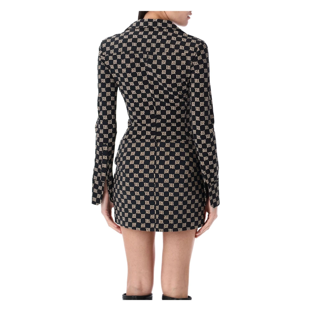 Misbhv Monogram Lara 90's Zwart Beige Shirt Black Dames
