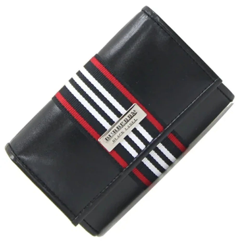 Burberry Vintage Pre-owned Leather home-office Black Dames