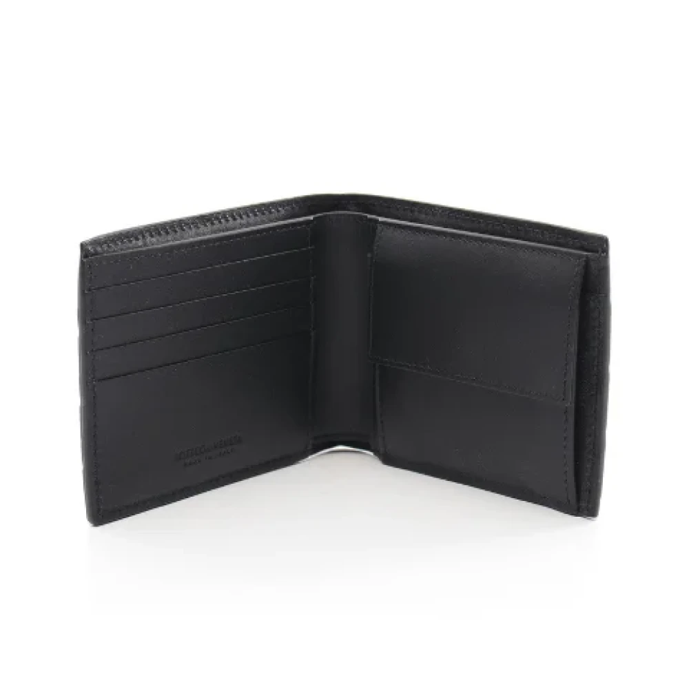 Bottega Veneta Vintage Pre-owned Leather wallets Black Dames