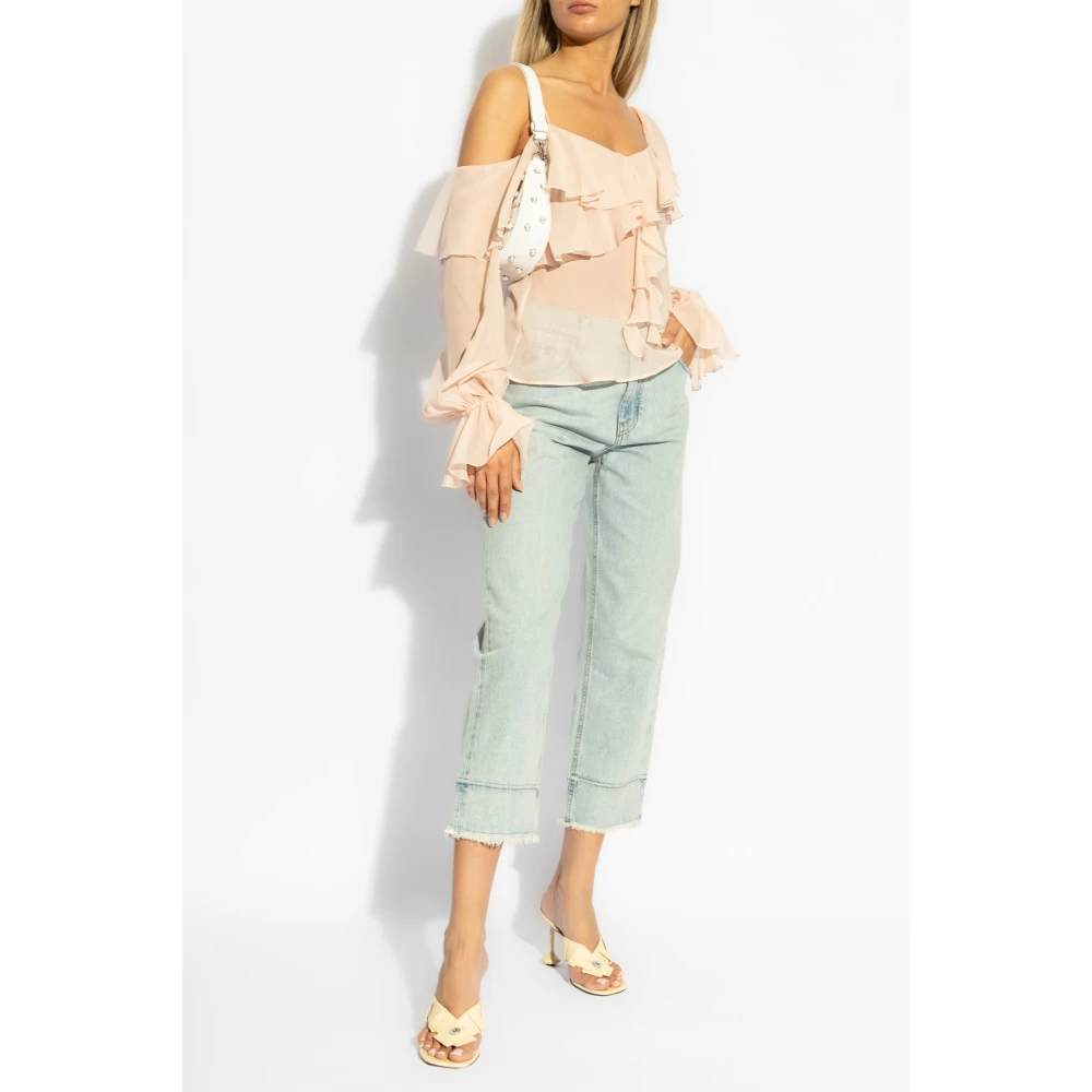 Blumarine Zijden top Pink Dames